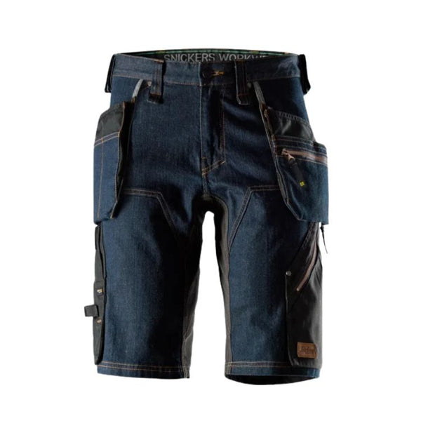 6155 FlexiWork Denim Werkshorts met Holsterzakken